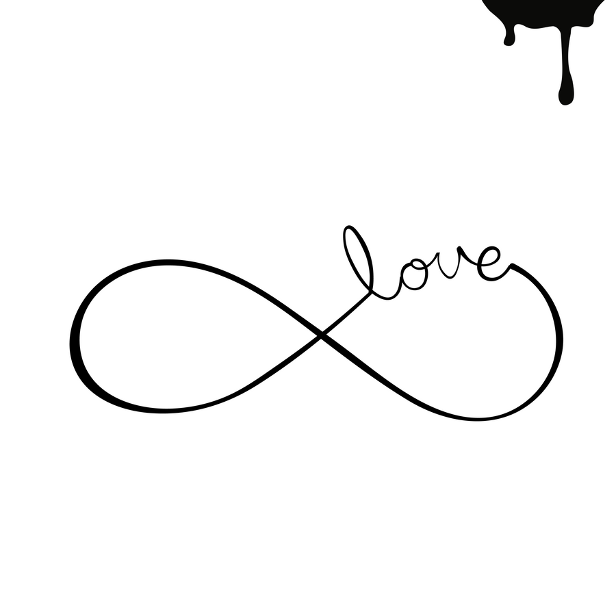 Tattoo "love" x 2 pcs.