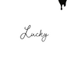 The word "Lucky" x 2 pcs.